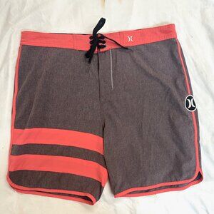 Hurley Phantom Boardshorts Swim Trunks Surf Shorts Resort Wear Red 38 New